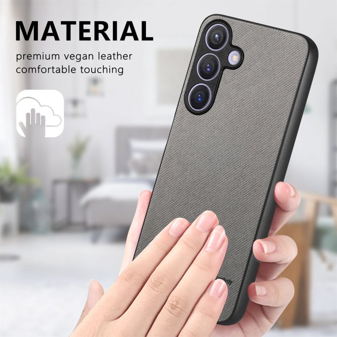 Coque Samsung Galaxy A27 texture tissu cuir slim