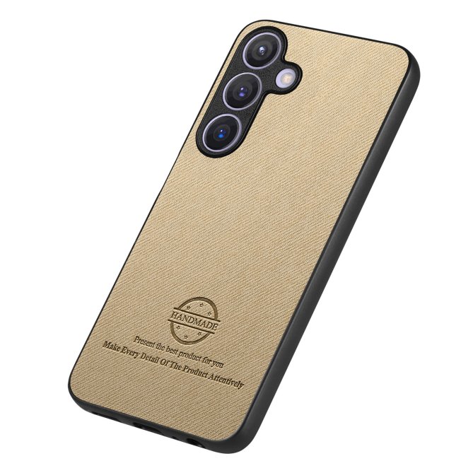 Coque Samsung Galaxy A27 texture tissu cuir slim