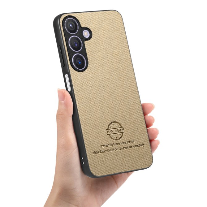 Coque Samsung Galaxy A27 texture tissu cuir slim