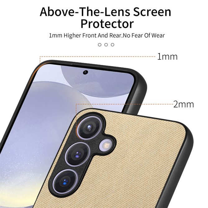 Coque Samsung Galaxy A27 texture tissu cuir slim