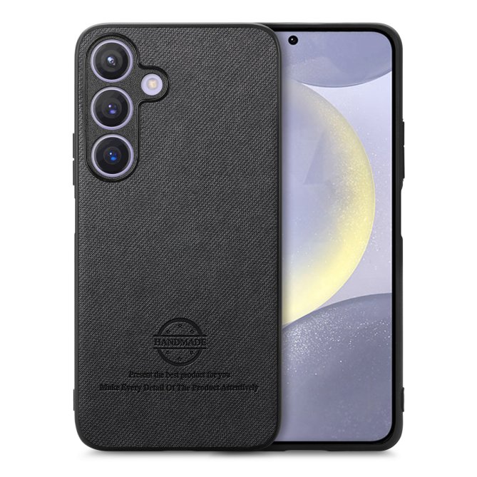 Coque Samsung Galaxy A27 texture tissu cuir slim