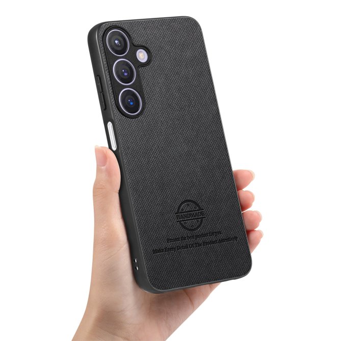 Coque Samsung Galaxy A27 texture tissu cuir slim