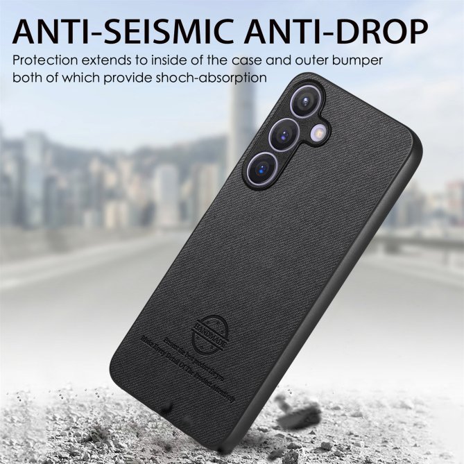 Coque Samsung Galaxy A27 texture tissu cuir slim