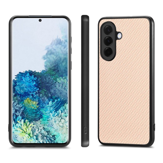 Coque Samsung Galaxy A27 fibre carbone PU PC TPU triple couche