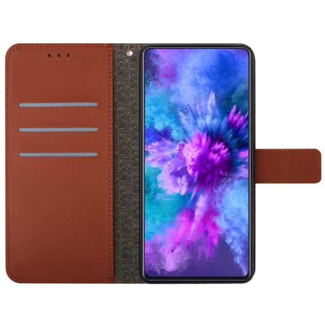 Housse Samsung Galaxy A27 wallet imprimé cuir PU folio