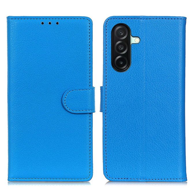 Housse Samsung Galaxy A27 wallet cuir PU grain litchi