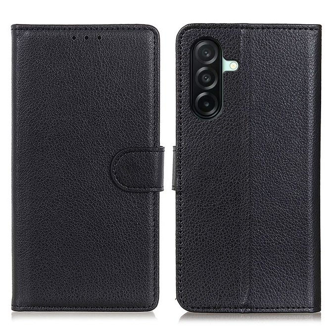 Housse Samsung Galaxy A27 wallet cuir PU grain litchi