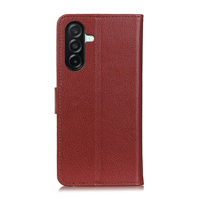 Housse Samsung Galaxy A27 wallet cuir PU grain litchi