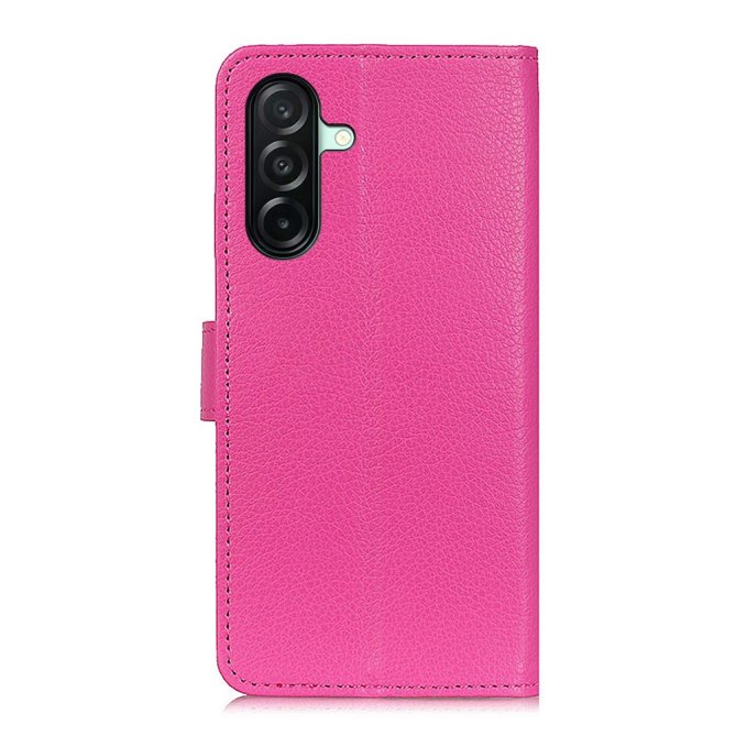 Housse Samsung Galaxy A27 wallet cuir PU grain litchi