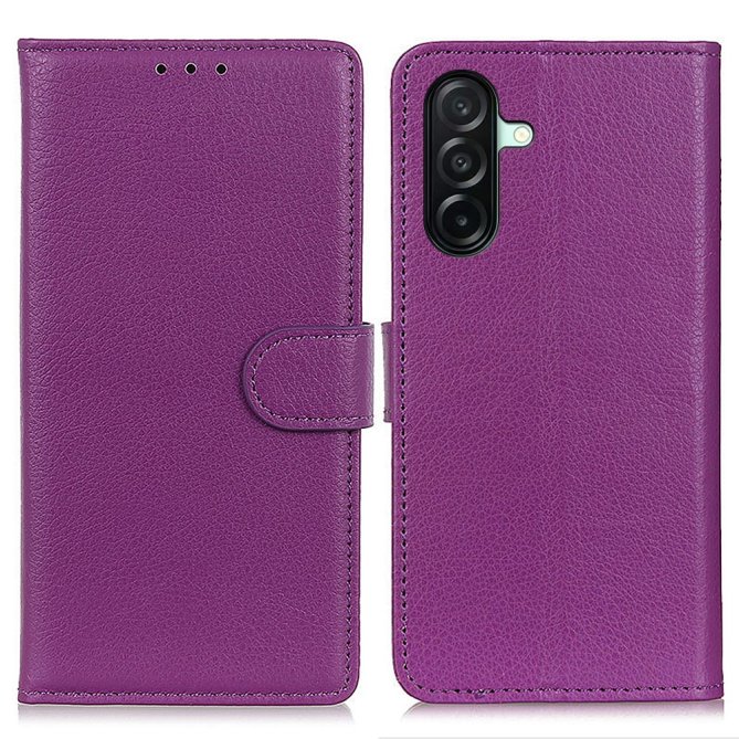 Housse Samsung Galaxy A27 wallet cuir PU grain litchi