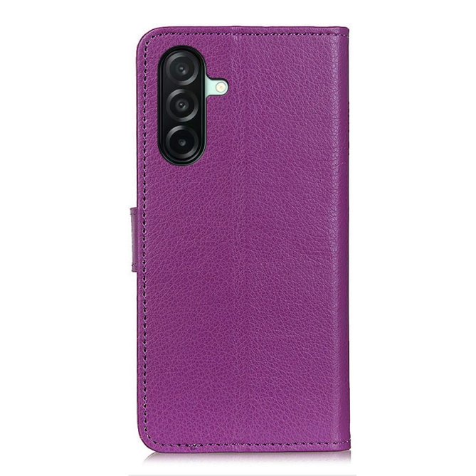 Housse Samsung Galaxy A27 wallet cuir PU grain litchi