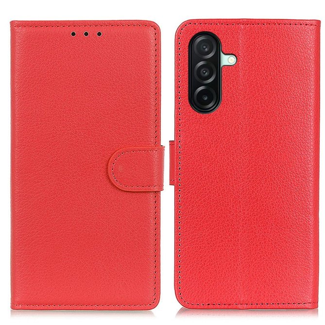 Housse Samsung Galaxy A27 wallet cuir PU grain litchi
