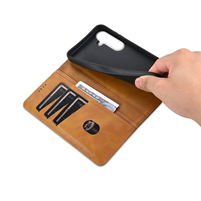 Housse Samsung Galaxy A27 AZNS wallet cuir vachette