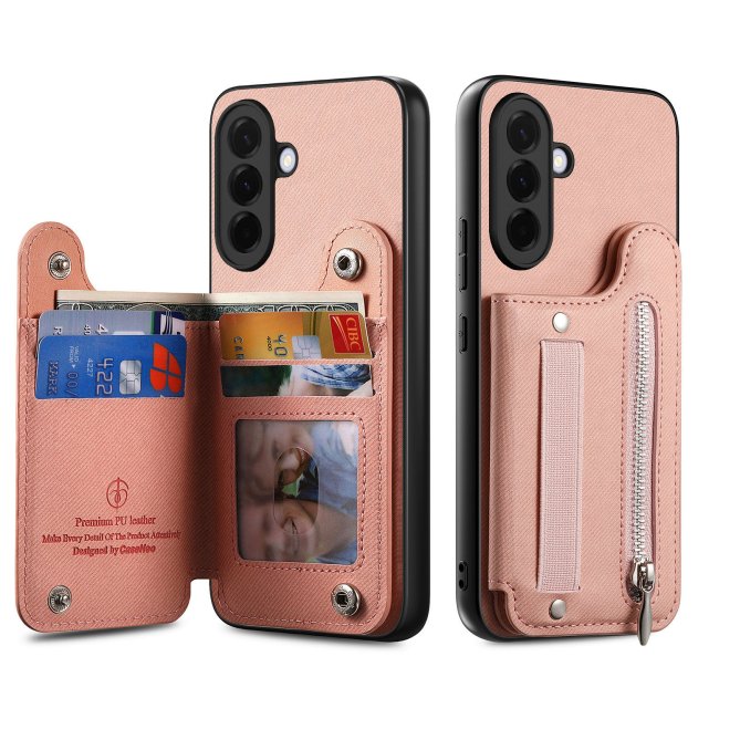 Housse Samsung Galaxy A27 RFID jeans élastique dragonne poignet