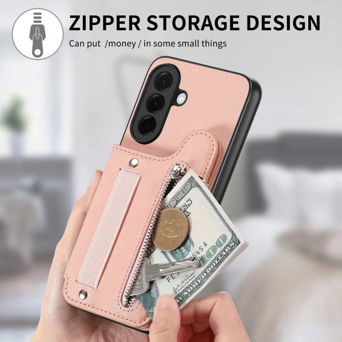 Housse Samsung Galaxy A27 RFID jeans élastique dragonne poignet