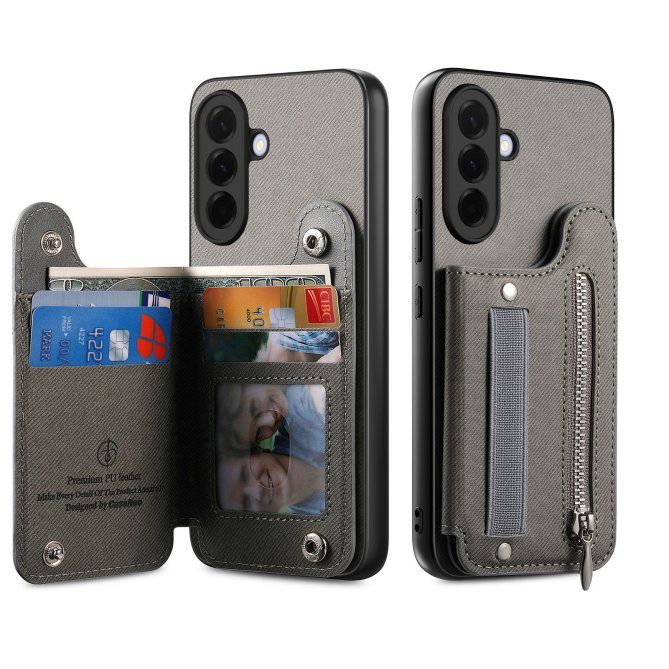 Housse Samsung Galaxy A27 RFID jeans élastique dragonne poignet