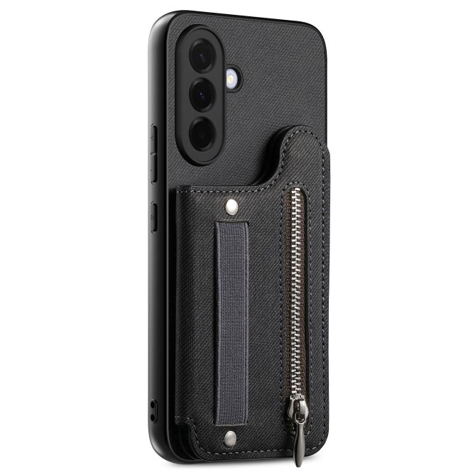 Housse Samsung Galaxy A27 RFID jeans élastique dragonne poignet