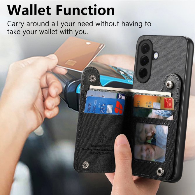 Housse Samsung Galaxy A27 RFID jeans élastique dragonne poignet