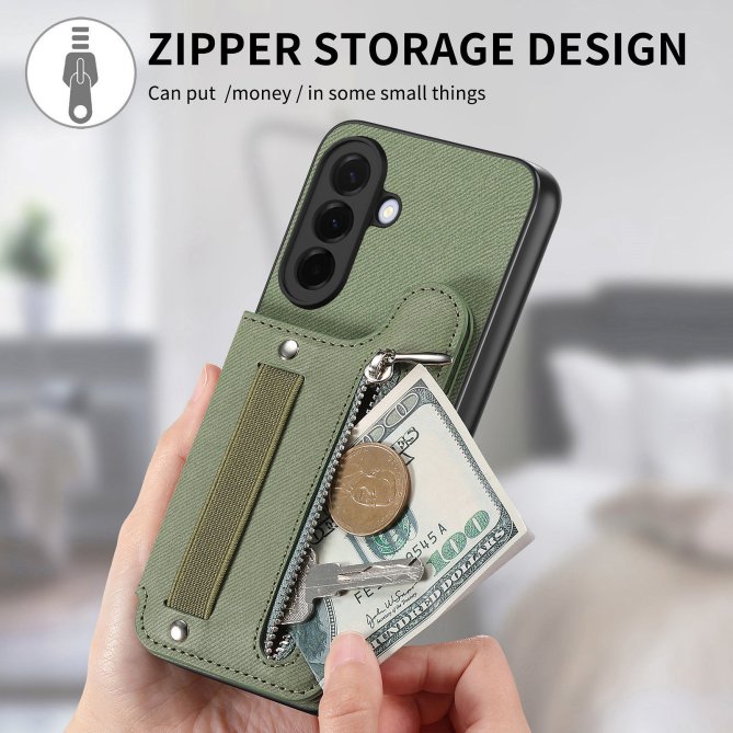 Housse Samsung Galaxy A27 RFID jeans élastique dragonne poignet