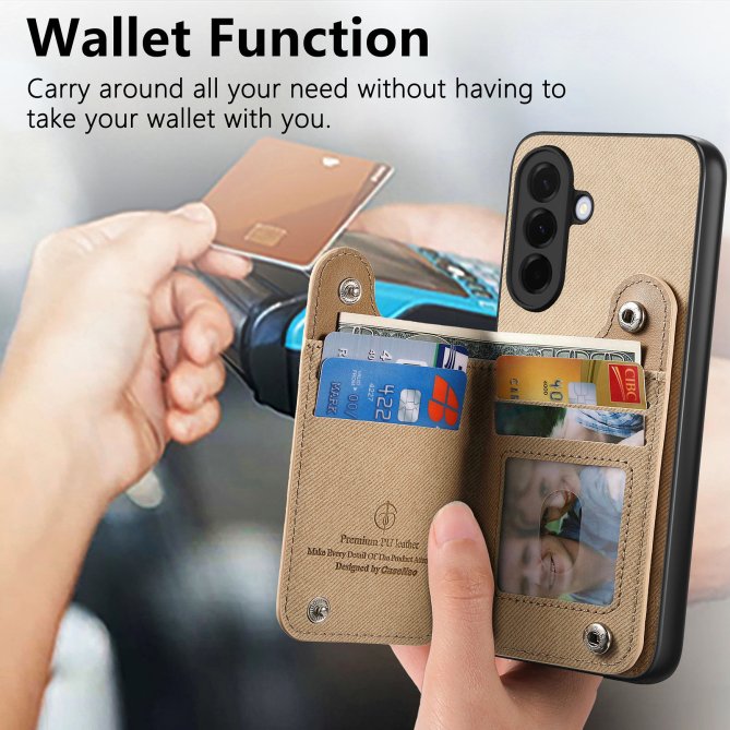 Housse Samsung Galaxy A27 RFID jeans élastique dragonne poignet