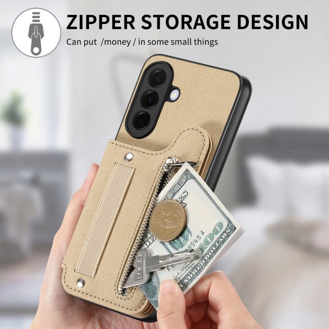 Housse Samsung Galaxy A27 RFID jeans élastique dragonne poignet