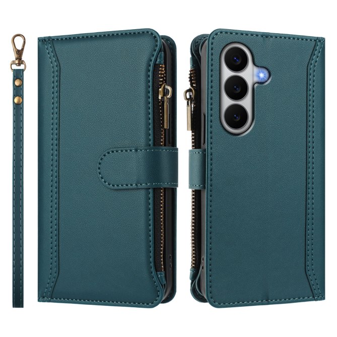 Housse Samsung Galaxy A27 9 cartes zippée béquille dragonne