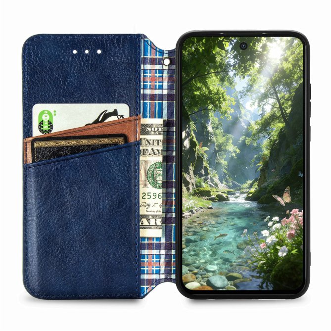 Housse Samsung Galaxy A27 losanges imprimés wallet PU