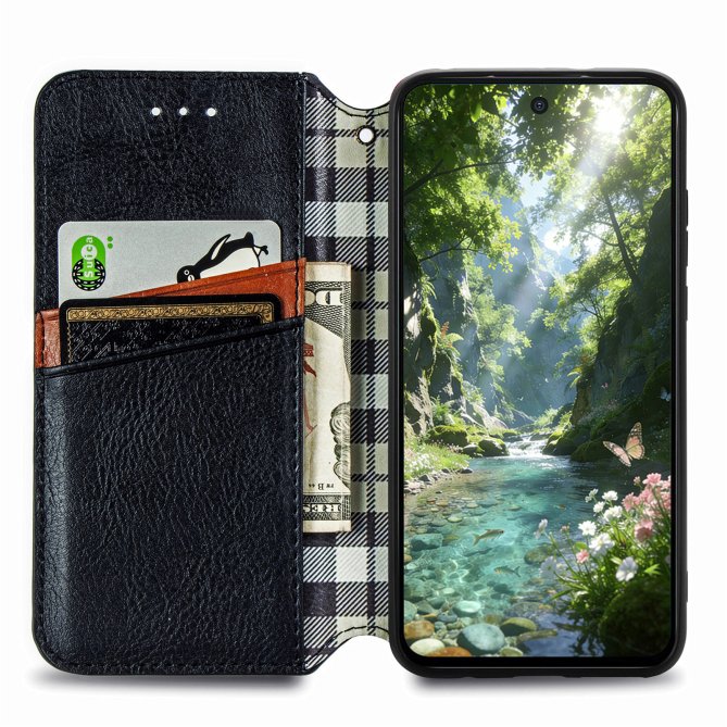 Housse Samsung Galaxy A27 losanges imprimés wallet PU