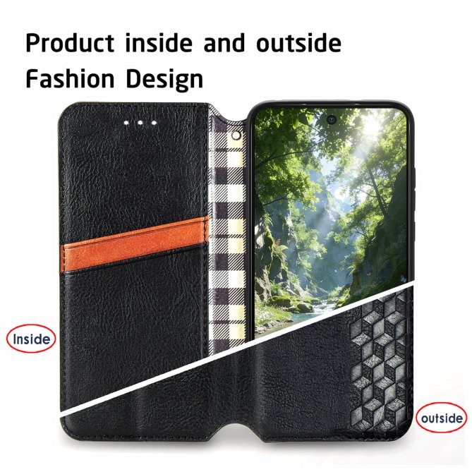 Housse Samsung Galaxy A27 losanges imprimés wallet PU