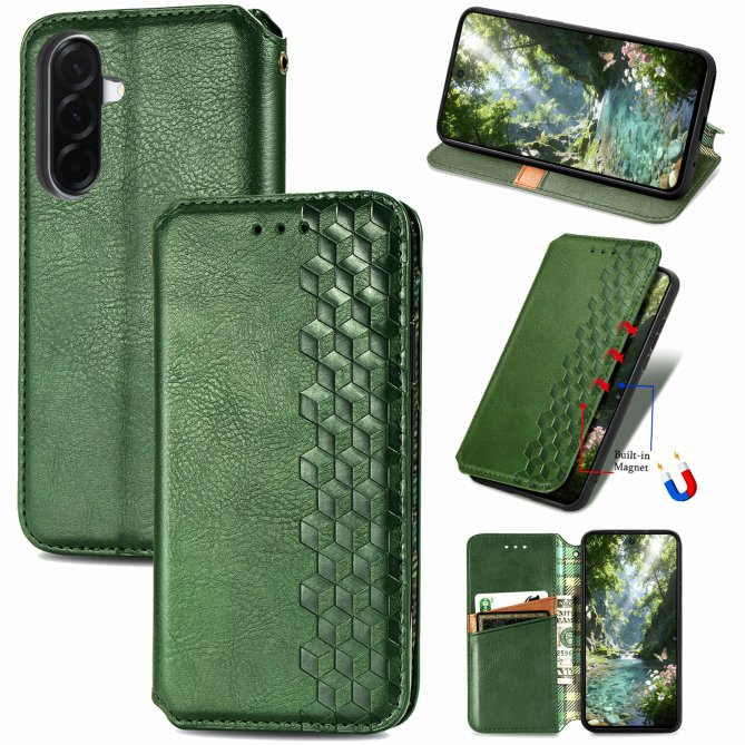 Housse Samsung Galaxy A27 losanges imprimés wallet PU