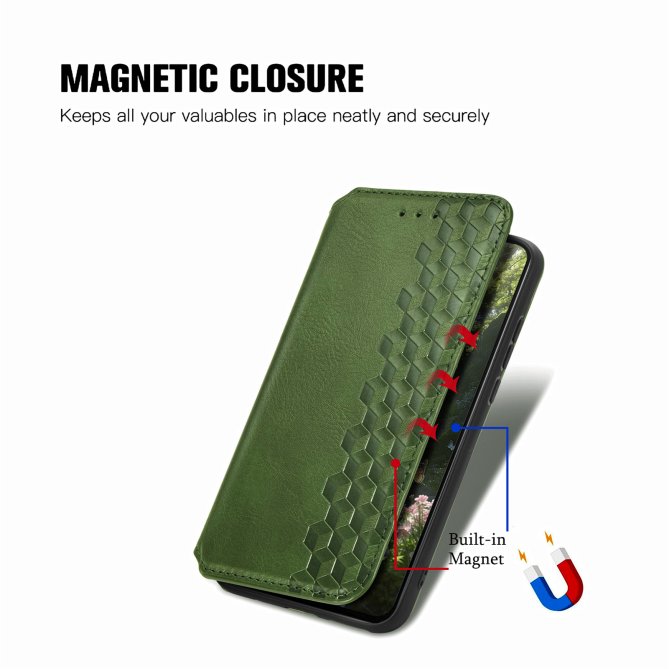 Housse Samsung Galaxy A27 losanges imprimés wallet PU