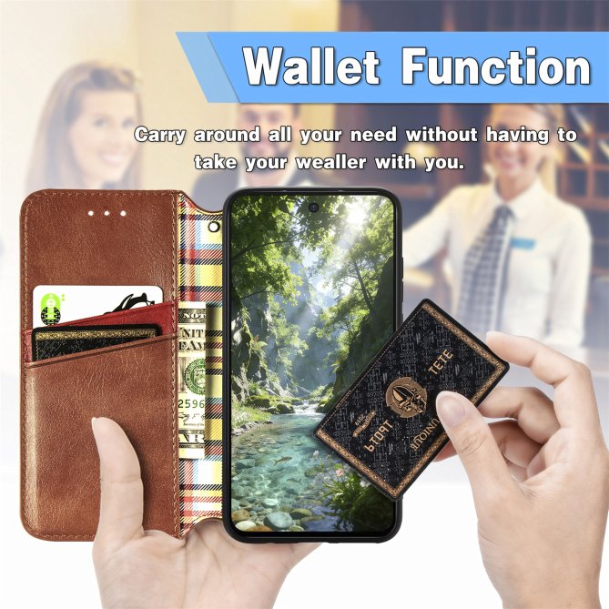 Housse Samsung Galaxy A27 losanges imprimés wallet PU