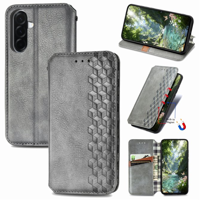 Housse Samsung Galaxy A27 losanges imprimés wallet PU