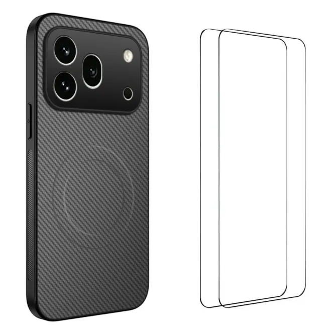 Pack Protection Intégrale Honor 600 Pro Coque Carbone et Verres Trempés