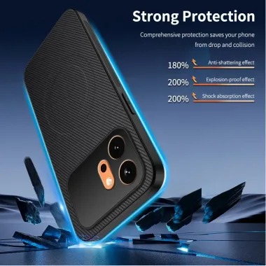 Pack Protection Intégrale Honor 600 Coque Carbone et Verres Trempés