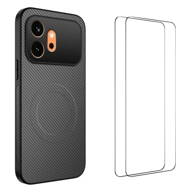 Pack Protection Intégrale Honor 600 Coque Carbone et Verres Trempés