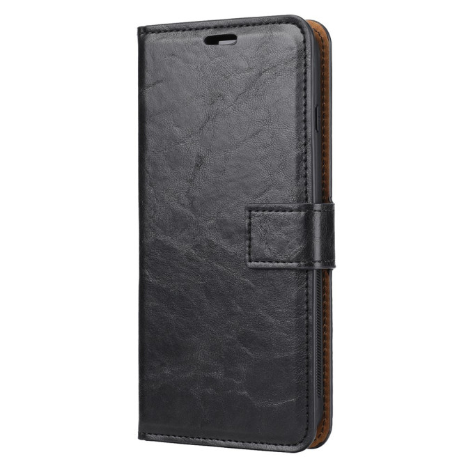 Housse iPhone 8 Plus / 7 Plus effet cuir vintage avec porte-cartes et support