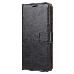 Housse iPhone 8 Plus / 7 Plus effet cuir vintage avec porte-cartes et support