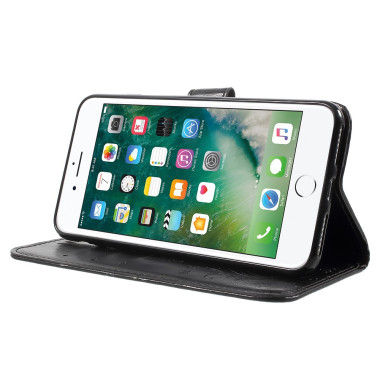 Housse iPhone 8 Plus / 7 Plus cuir papillon portefeuille coloré | Cuir