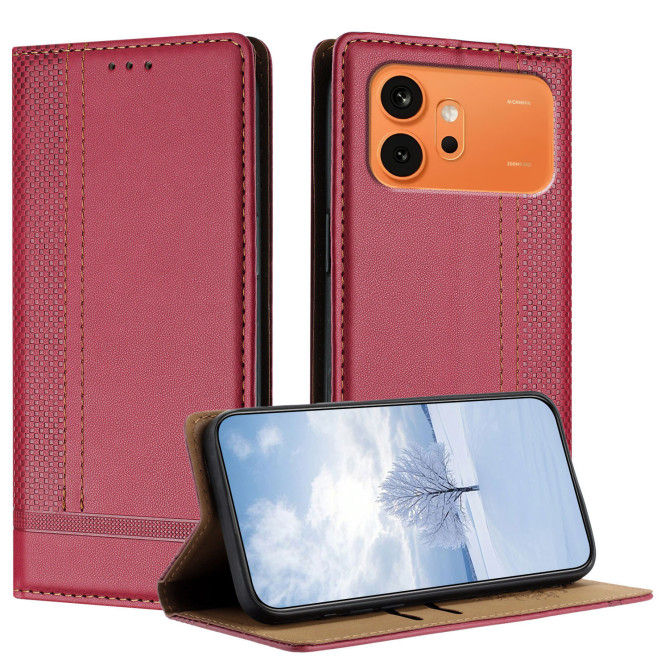 Flip Cover Honor 600 Pro / 600 Coutures avec Porte-Cartes