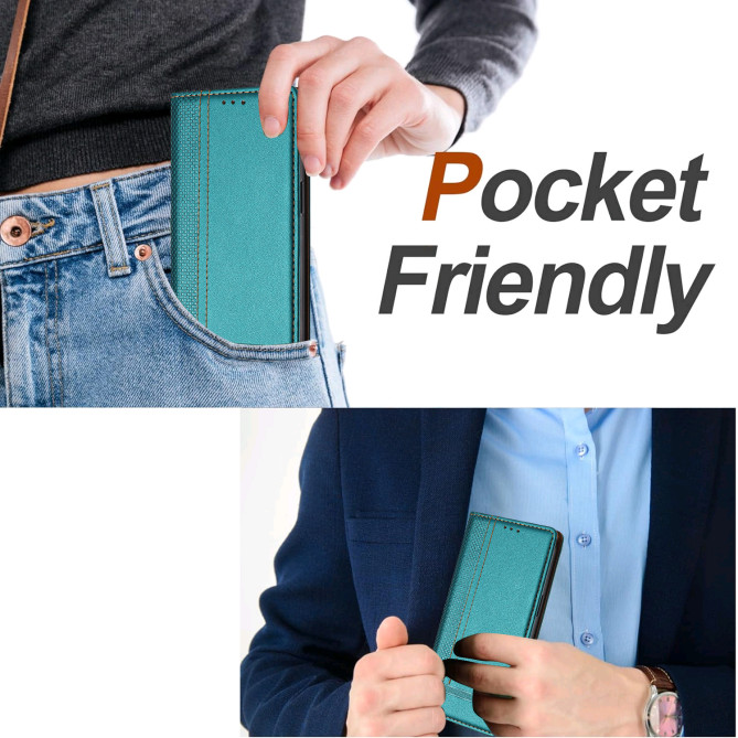 Flip Cover Honor 600 Pro / 600 Coutures avec Porte-Cartes