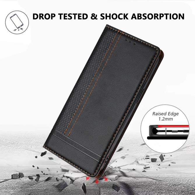 Flip Cover Honor 600 Pro / 600 Coutures avec Porte-Cartes
