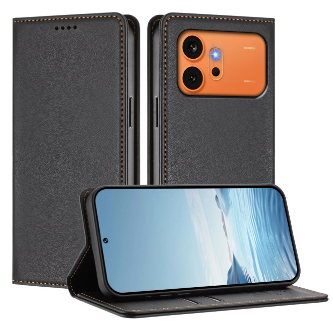 Étui folio Honor 600 Pro / 600 à rabat magnétique avec porte-cartes