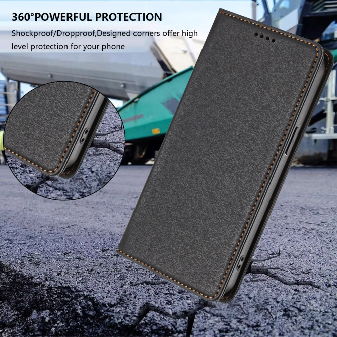 Étui folio Honor 600 Pro / 600 à rabat magnétique avec porte-cartes