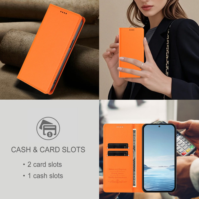 Étui folio Honor 600 Pro / 600 à rabat magnétique avec porte-cartes
