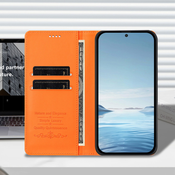 Étui folio Honor 600 Pro / 600 à rabat magnétique avec porte-cartes