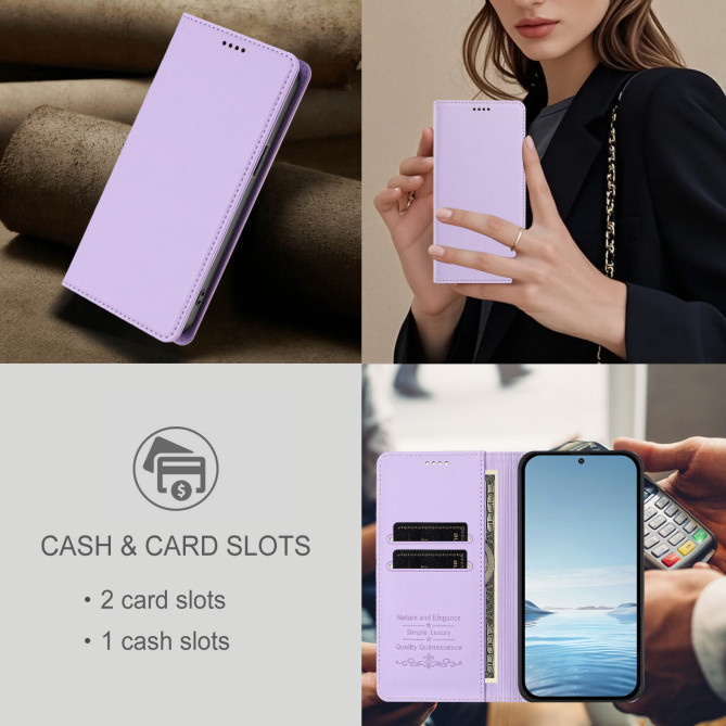 Étui folio Honor 600 Pro / 600 à rabat magnétique avec porte-cartes