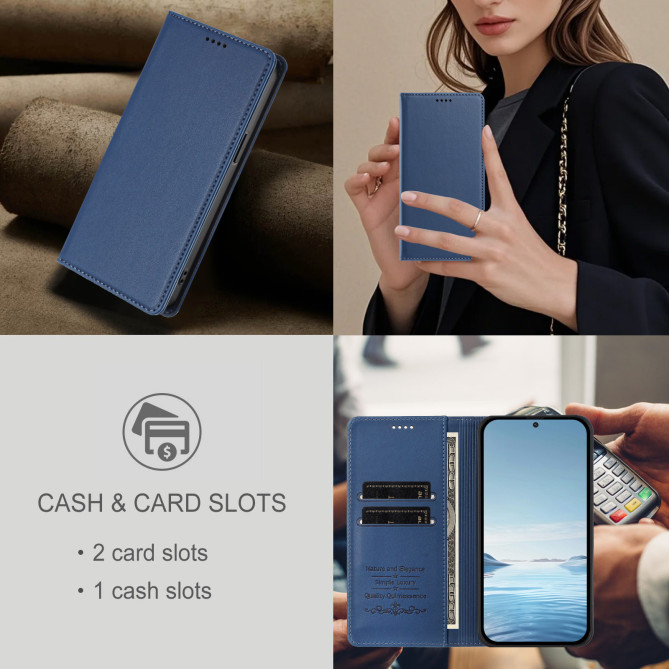 Étui folio Honor 600 Pro / 600 à rabat magnétique avec porte-cartes