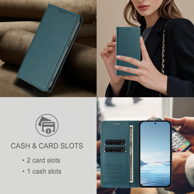 Étui folio Honor 600 Pro / 600 à rabat magnétique avec porte-cartes