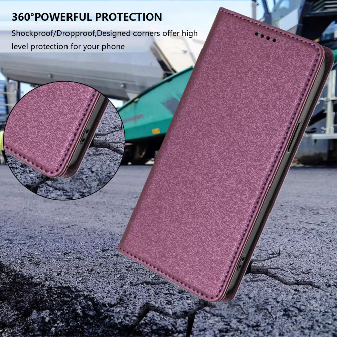 Étui folio Honor 600 Pro / 600 à rabat magnétique avec porte-cartes